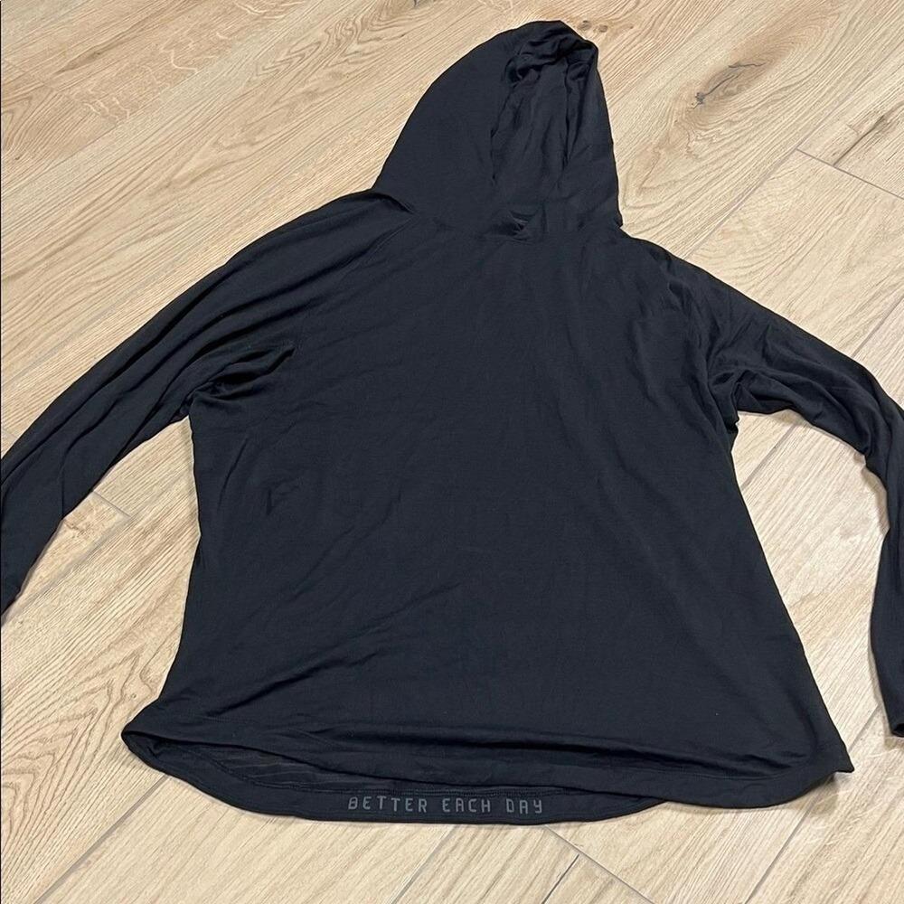 Lululemon Athletica Hoodie / Better Each Day Motivational Detail / Black / Great